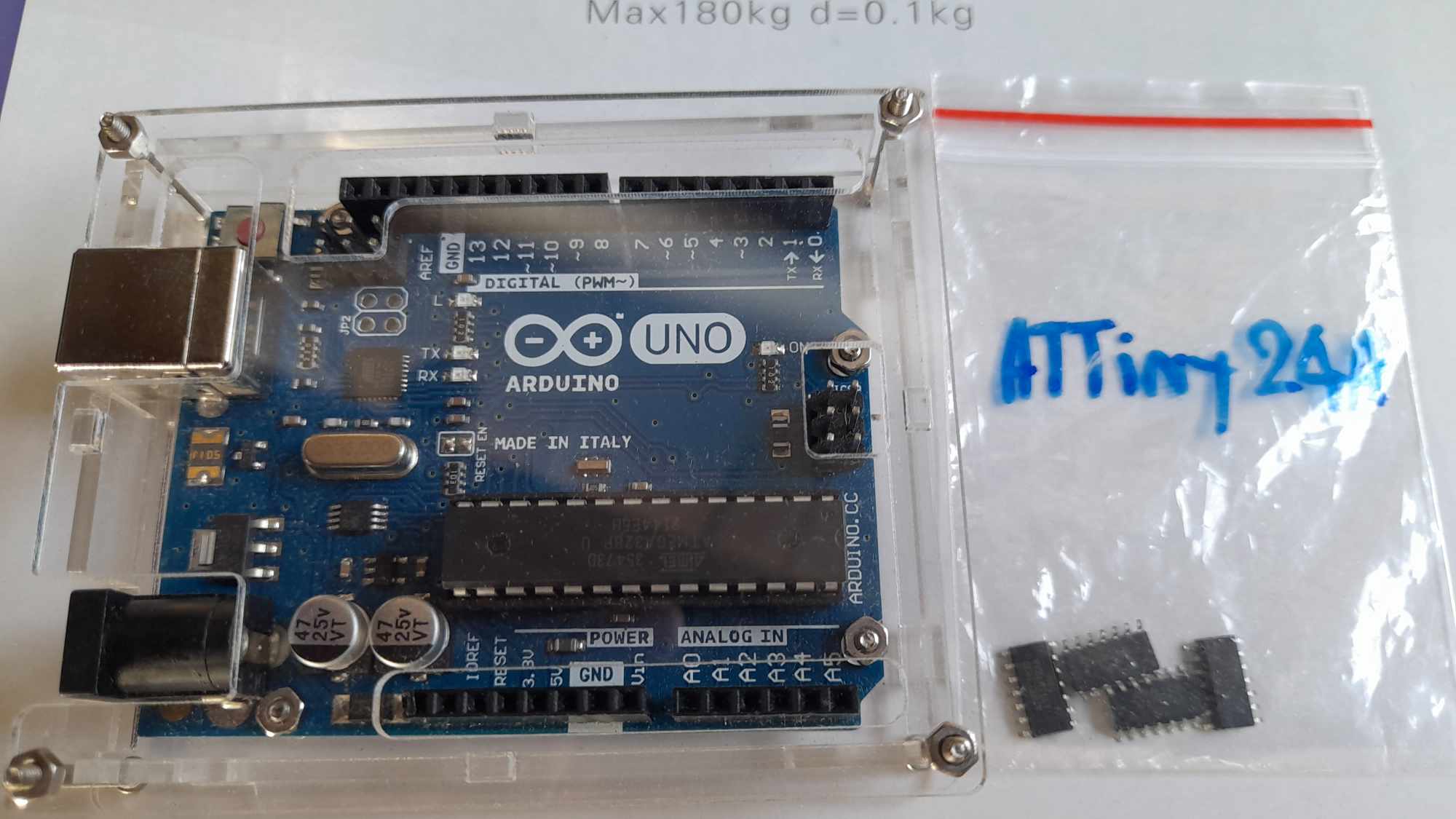 Question - Use the Arduino board to install the ATTiny24 IC firmware ...