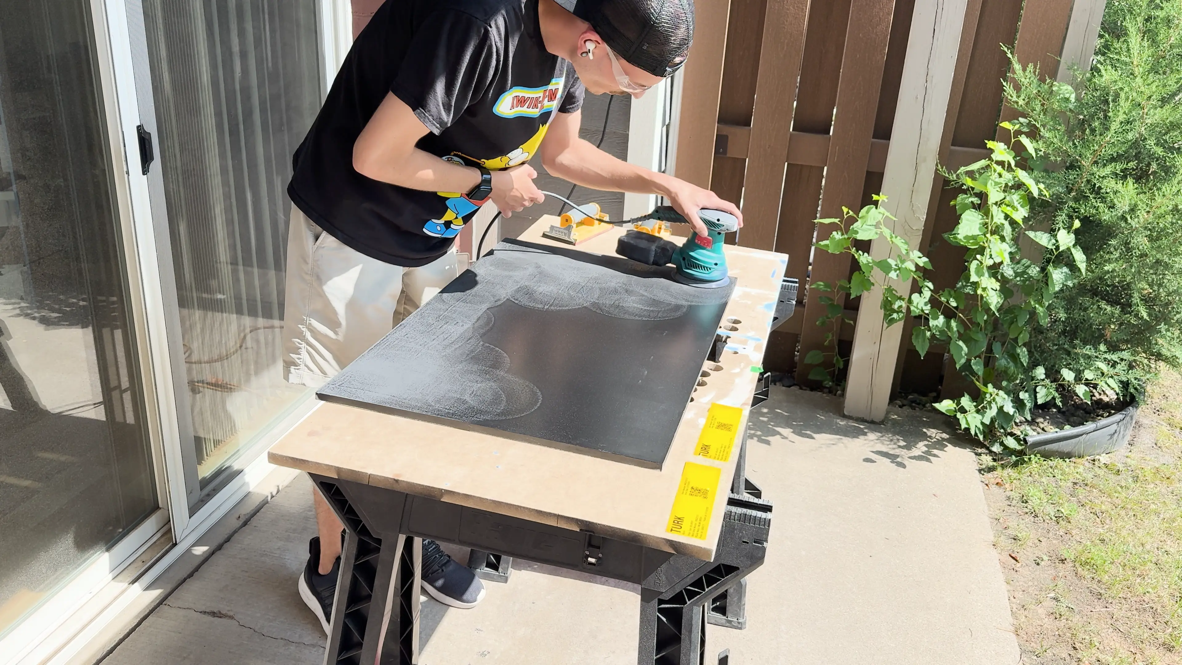 The orbital sander was so much nicer than trying to sand all of this by hand.