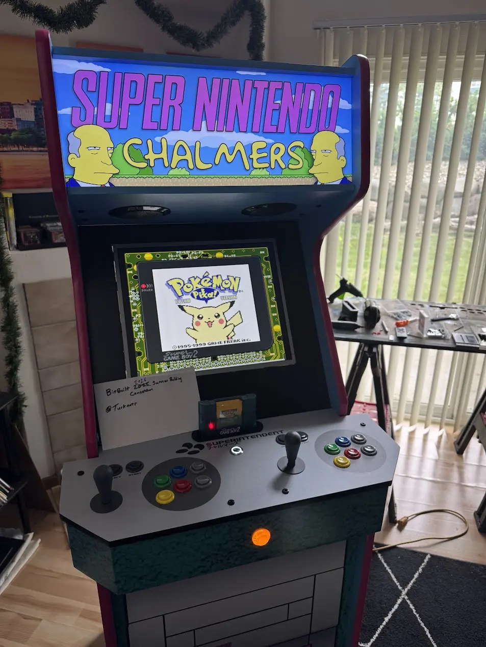 The bezel-less cabinet as it stands in my living room today.