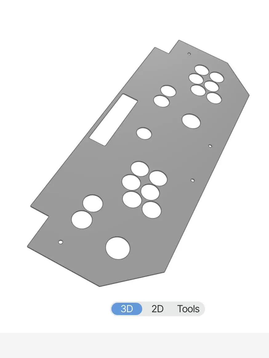 The CAD model and freshly cut deck protector acrylic.